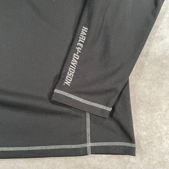 Vintage Harley Davidson Motorcycles Biker Long Sleeves Cold Black T-shirt - Picture 4 of 7